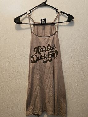 Harley-Davidson Taupe Graphic Tank with Black Logo